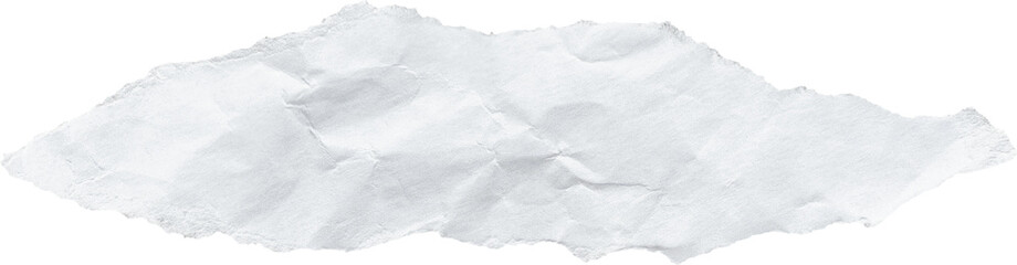 White Textured Torn Paper Piece