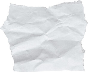 White Textured Torn Paper Piece