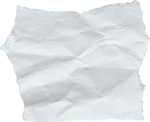White Textured Torn Paper Piece