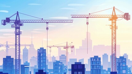 tower crane , construction site