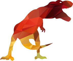 Dinosaur ancient predator rarity wild danger animal illustration © Rian