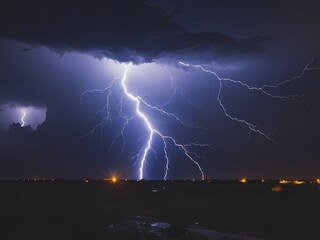 Background dark clouds with lightning 