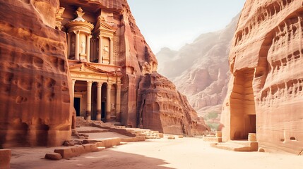 Exploring the ancient ruins of Petra in Jordan 