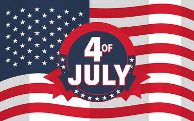 4th of July, Independence Day Celebrations Design Generative AI