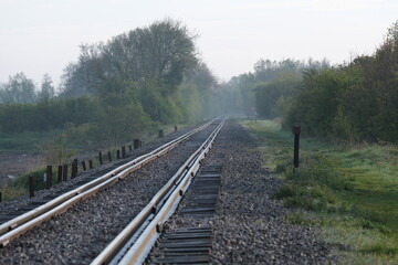 Fototapeta premium Paysage de chemin de fer