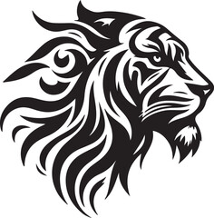 Tiger Silhouette Vector Illustration EPS