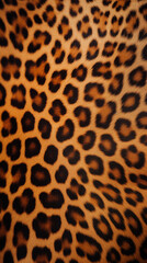 Fototapeta premium Leather by Jaguar Cheetah Skin, Texture Background Pattern of Abstract Image, For Wallpaper, Background, Cover and Cell Phone Screen, Smartphone, Computer, Laptop, Format 9:16 and 16:9 - PNG