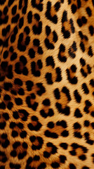 Fototapeta premium Leather by Jaguar Cheetah Skin, Texture Background Pattern of Abstract Image, For Wallpaper, Background, Cover and Cell Phone Screen, Smartphone, Computer, Laptop, Format 9:16 and 16:9 - PNG