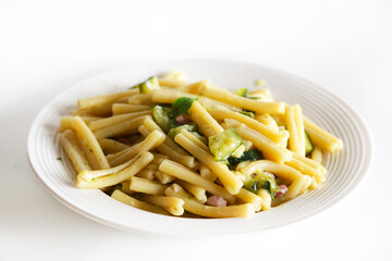 courgette and speck dish