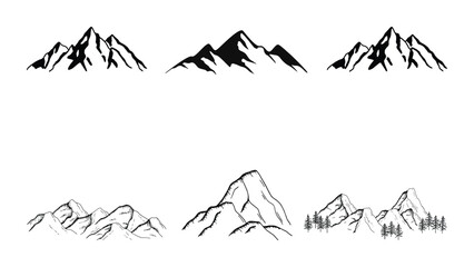 Mountain vector set collection.eps