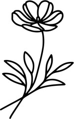 ine pattern; flower line drawing; beautiful illustration; artistic flowers; simple flower art; black and white line art; floral illustration; creative drawing; stylish flowers; easy drawing; flower il