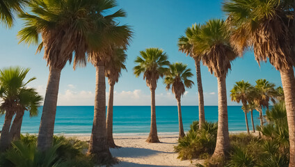 Fototapeta premium Beautiful of Palm Coast Florida