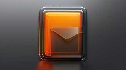 Orange Gray Trophy Folder Icon for Operating System Folder Icons