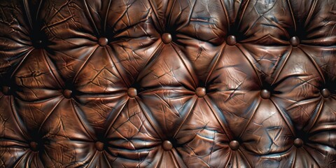 Fototapeta premium brown leather vintage realistic texture