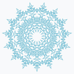 Pattern element on a white background. The vector image can be used as a fine art decoration.