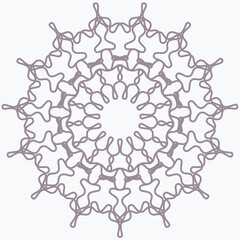 Pattern element on a white background. The vector image can be used as a fine art decoration.