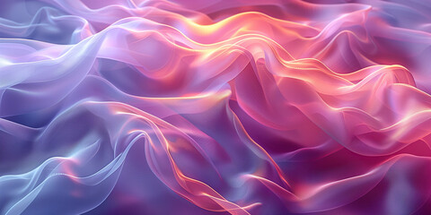 Fototapeta premium abstract holographic background from cloth, beautiful wave gradient background.