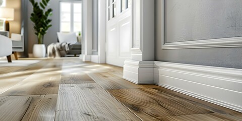 The skirting board of House Ds provides a final touch to the interior design. Concept Interior Design, Skirting Boards, Home Renovation, Decorative Molding, House Aesthetics