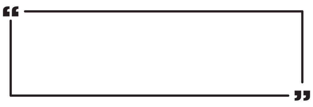 Quote box frame.Text blog information block icon .Quote info box quotation icon. vector illustration. white background.