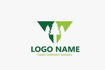 Landscape Environmental vector logo template