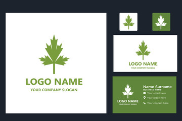  leaf logo design ready vector template