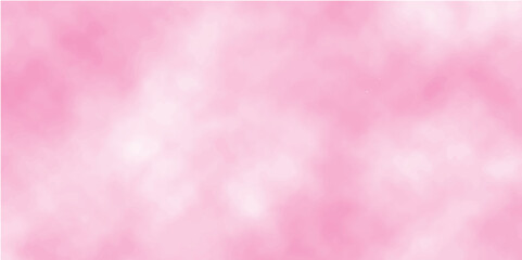 Sky Nature Landscape Background. Pink sky background with tiny clouds. Background with clouds on pink sky. watercolor background. Cloudy vector illustration.