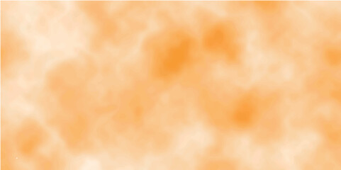 Abstract orange background with flames cloud. yellow color powder exploding on white background. Grainy watercolor stained with Pastel Orange Background. Abstract clouds pattern.