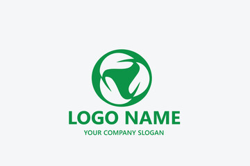  leaf logo design ready vector template