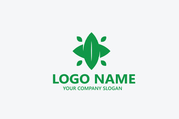  leaf logo design ready vector template
