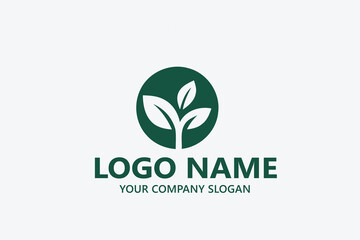  leaf logo design ready vector template