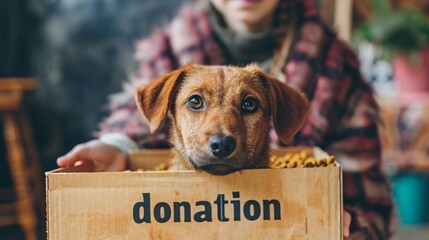 Concept Animal Shelter, donations support animal