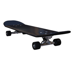 3d render Skateboard with transparent background