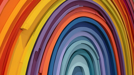 abstract background with rainbow