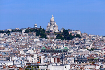 Aerial view of the Basilica of the Sacred Heart of Paris