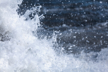Crashing waves in Reunion Island