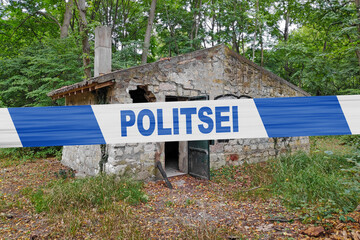 Fototapeta premium Estionian police tape