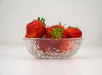 Strawberries on a bowl