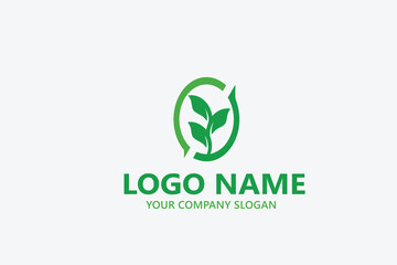  leaf logo design ready vector template