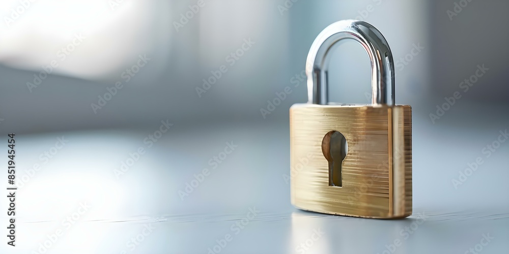 Poster implementing consequences for noncompliance with data privacy regulations. concept data privacy comp
