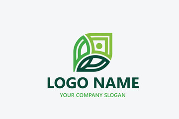  leaf logo design ready vector template