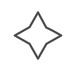 Obraz premium Futuristic sparkle related icon outline and linear vector. 