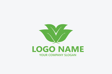  leaf logo design ready vector template