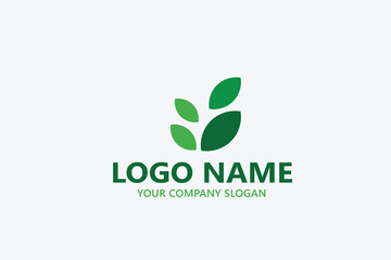  leaf logo design ready vector template