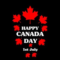 Happy Canada Day social media Post Or beautiful template 
