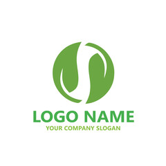  leaf logo design ready vector template