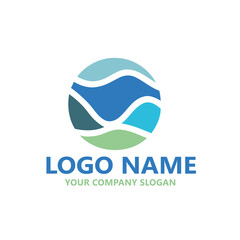 Landscape Environmental vector logo template