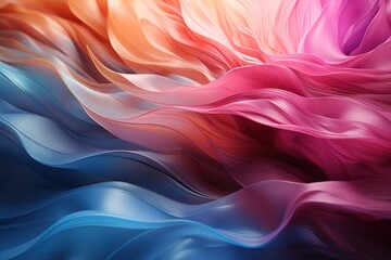 Fototapeta premium Abstract 3d luxury premium background, colorful flowing curved waves, golden accent, lighting effect