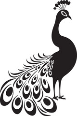 peacock  silhouette