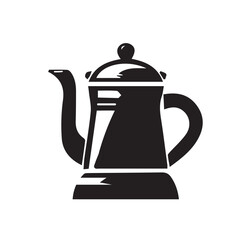 Kettle element icon.silhouette style icon vector illustration design.
