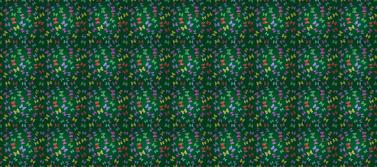 interesting pattern with colorful elements and background